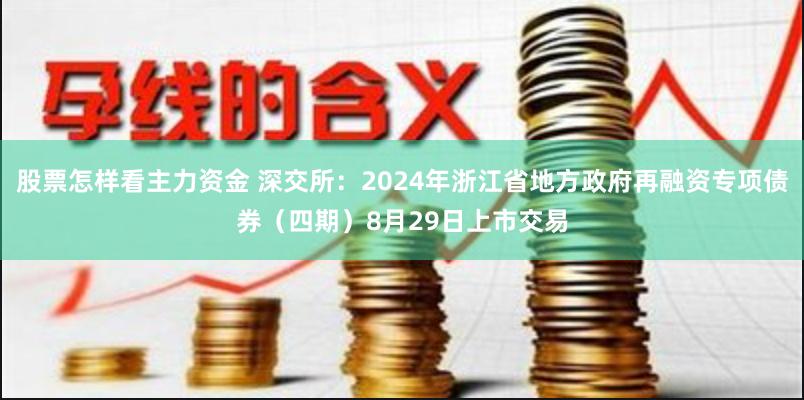 股票怎样看主力资金 深交所：2024年浙江省地方政府再融资专项债券（四期）8月29日上市交易